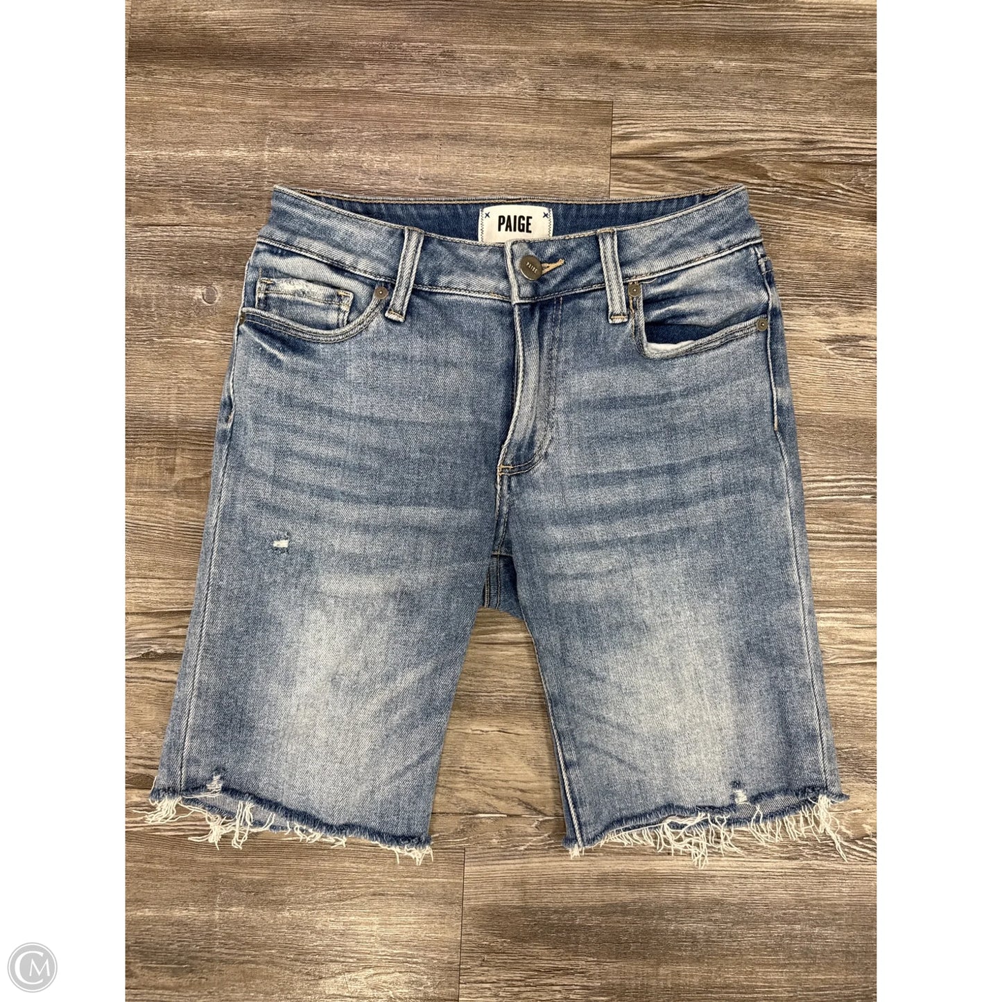 Shorts By Paige In Blue Denim, Size: 0