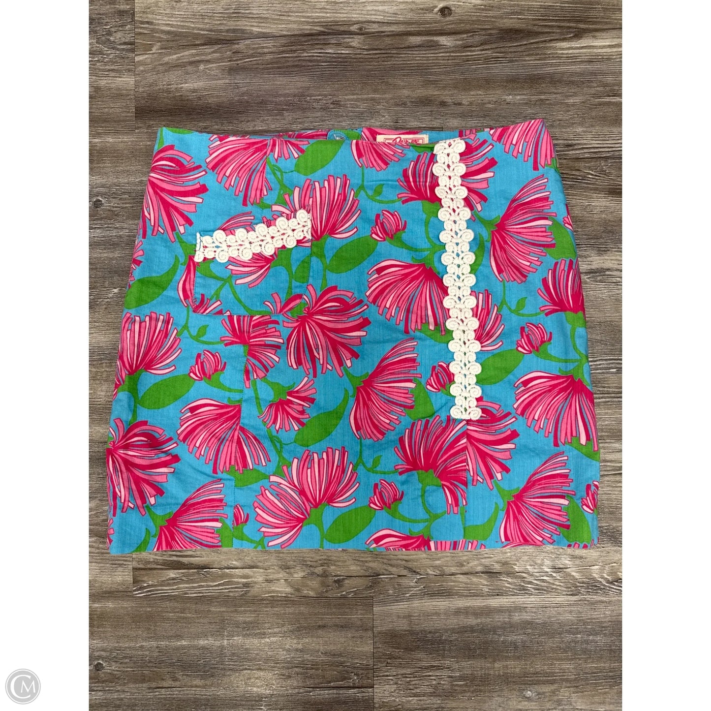 Skirt Designer By Lilly Pulitzer In Blue & Pink, Size: 12