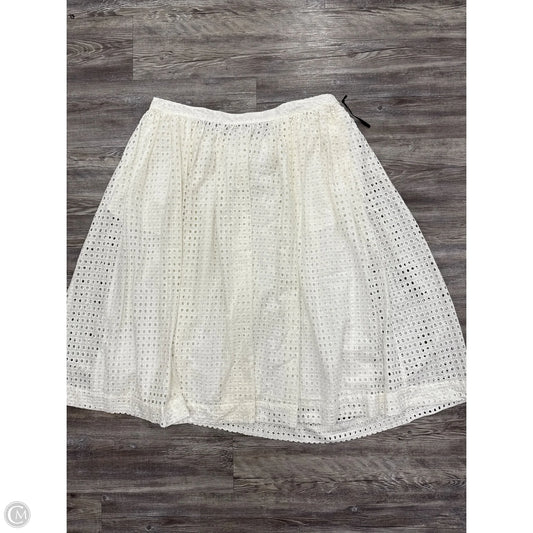 Skirt Designer By Kate Spade In White, Size: 1x