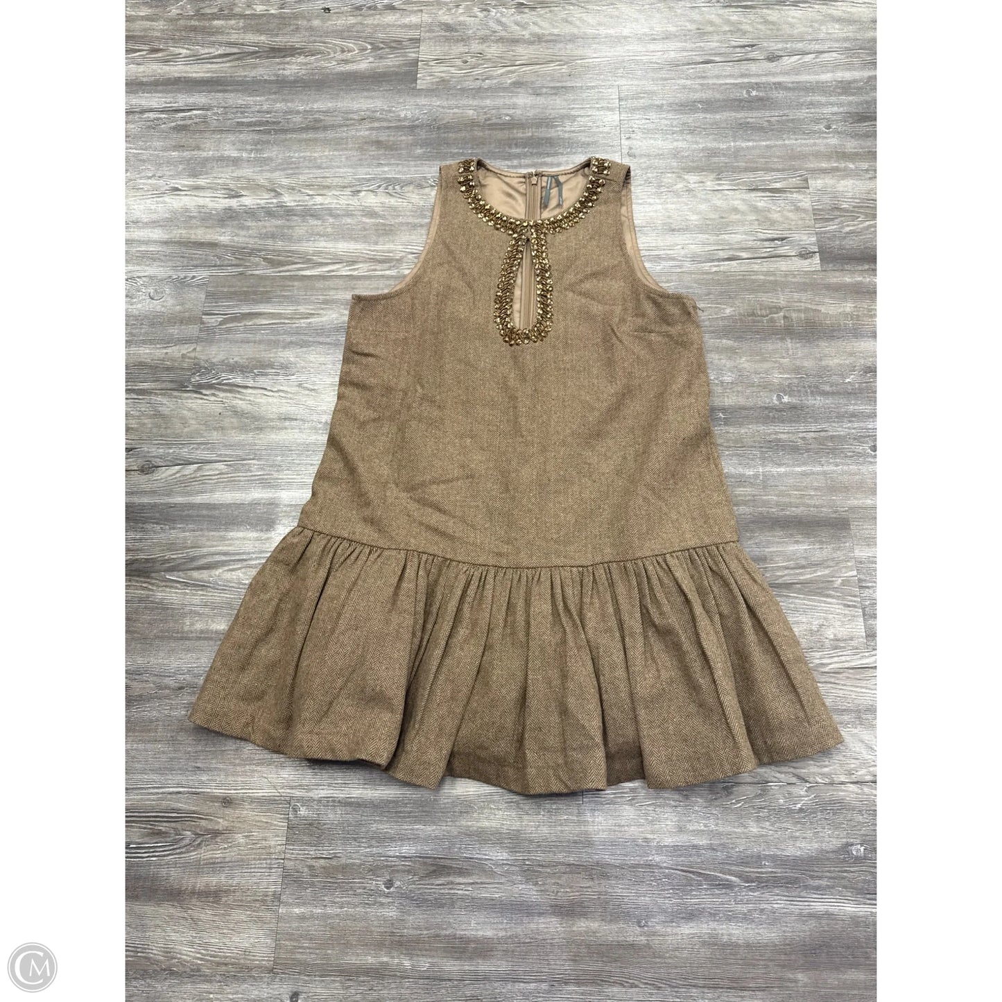 Dress Casual Midi By Anthropologie In Brown, Size: L