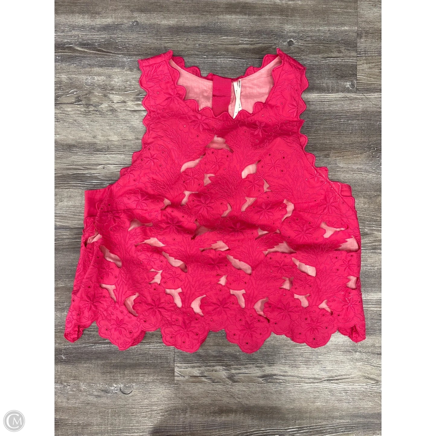Top Sleeveless By Anthropologie In Pink, Size: L
