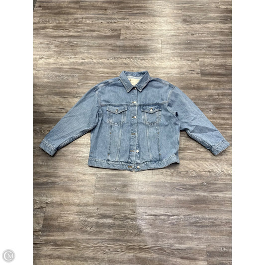 Jacket Denim By Pilcro In Blue Denim, Size: M
