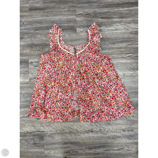Top Sleeveless By Anthropologie In Floral Print, Size: M