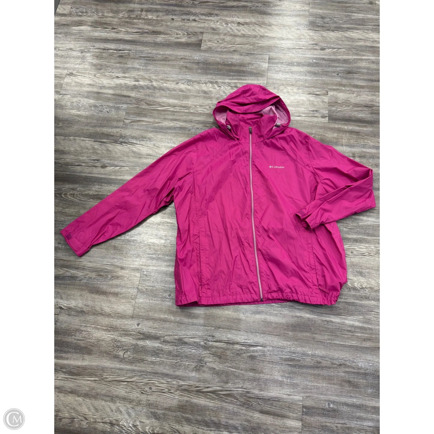 Jacket Windbreaker By Columbia In Pink, Size: 3x