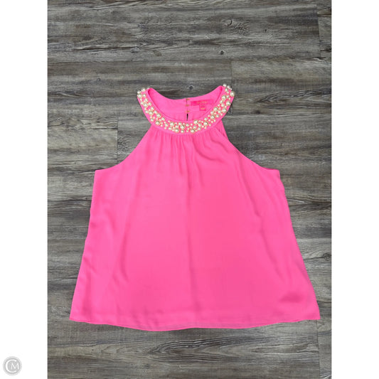 Top Sleeveless Designer By Lilly Pulitzer In Pink, Size: Xl