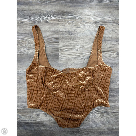 Top Sleeveless By Skims In Brown, Size: M