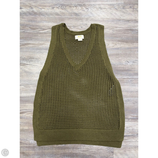 Top Sleeveless By Maeve In Green, Size: S