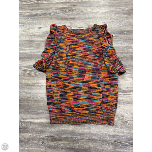 Top Short Sleeve By Anthropologie In Multi-colored, Size: Xs
