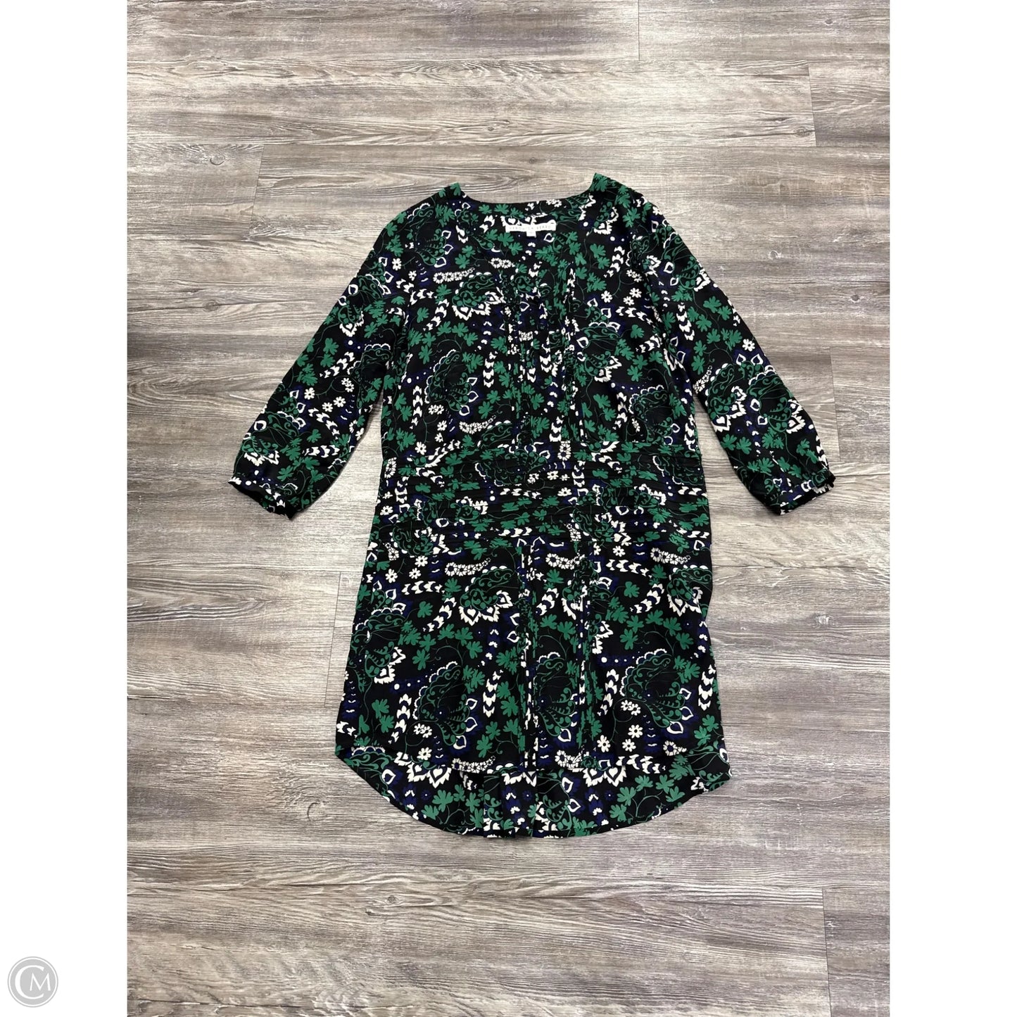 Dress Casual Short By Veronica Beard In Black & Green, Size: 6