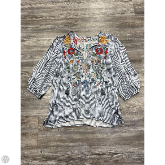 Top Long Sleeve By Johnny Was In Black, Size: S