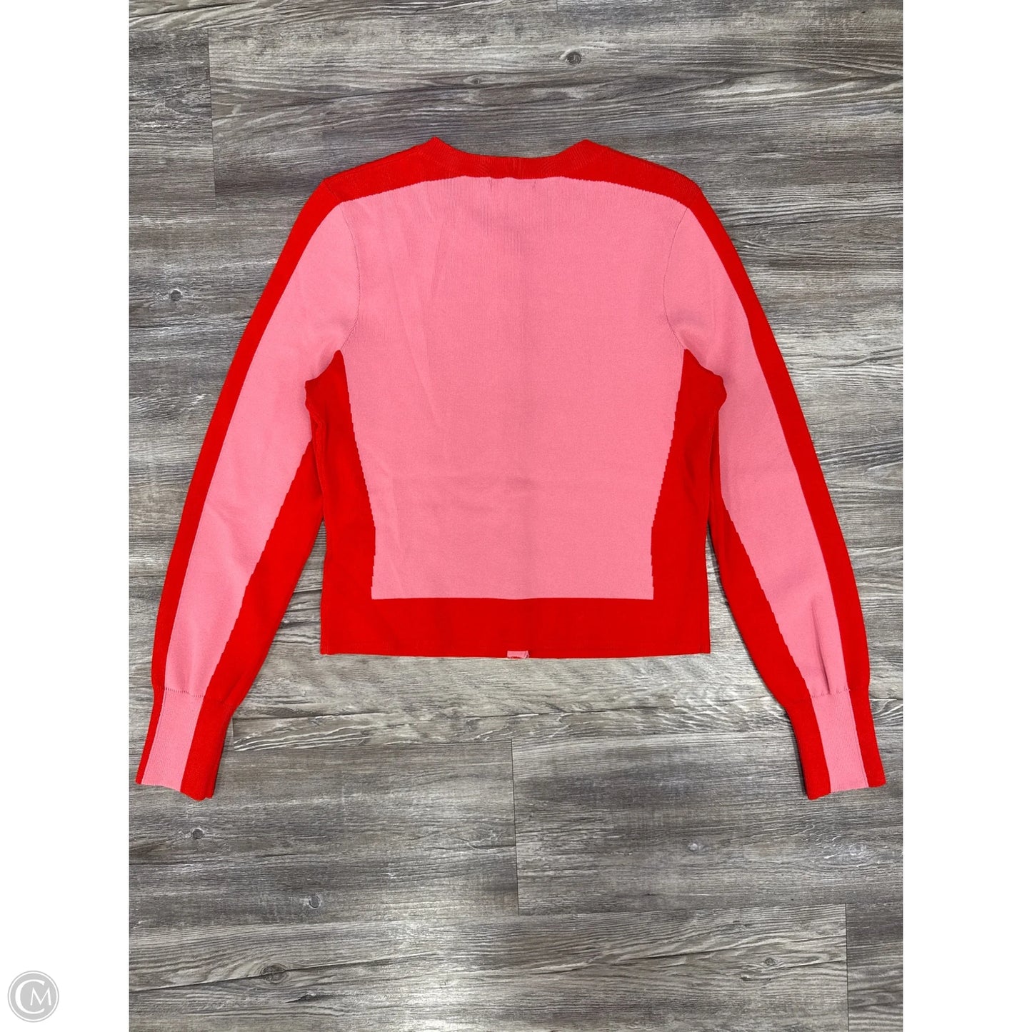 Top Long Sleeve By Cmc In Pink & Red, Size: M