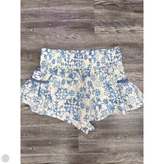 Athletic Shorts By Free People In Blue & Cream, Size: S