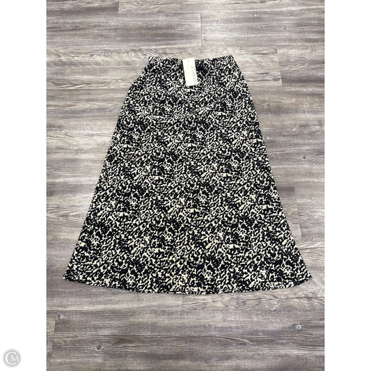 Skirt Midi By Evereve In Black & White, Size: Xs