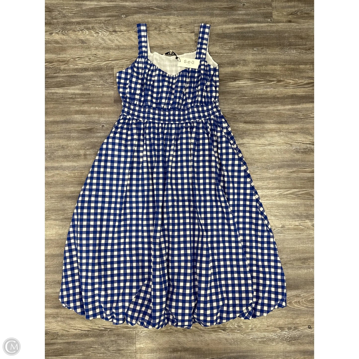 Dress Casual Midi By Sea In Blue & White, Size: Xl