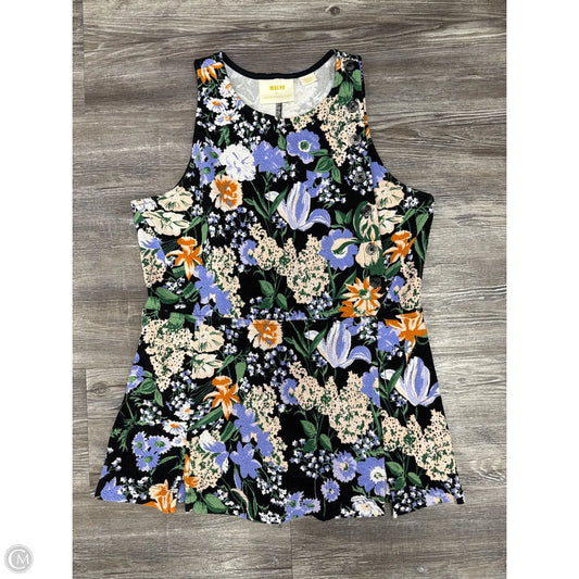 Top Sleeveless By Maeve In Floral Print, Size: S