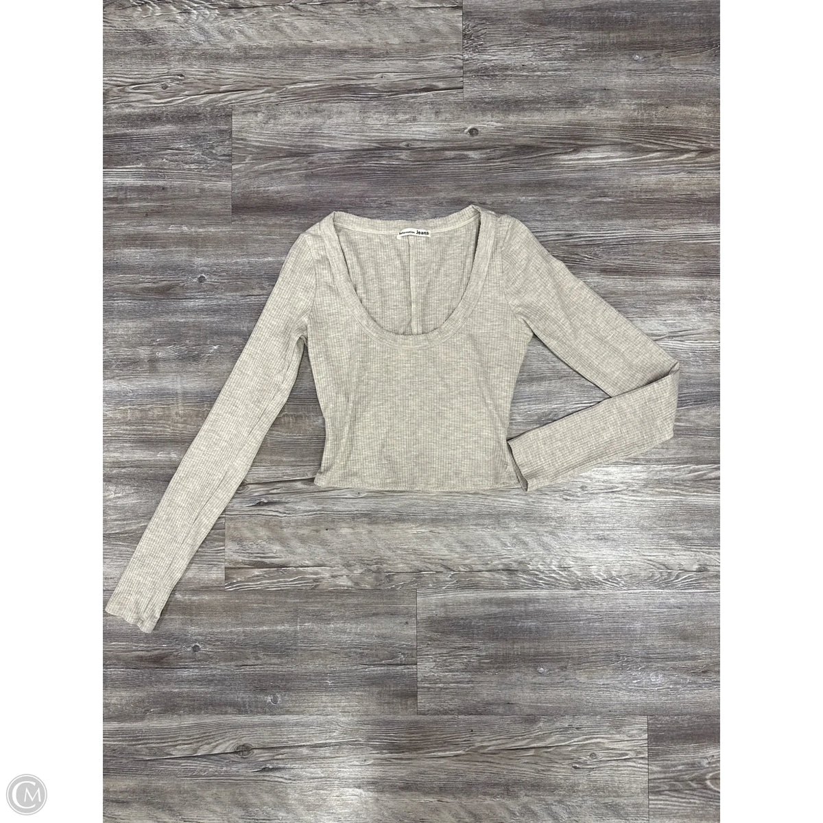 Top Long Sleeve Basic By Reformation In Beige, Size: S