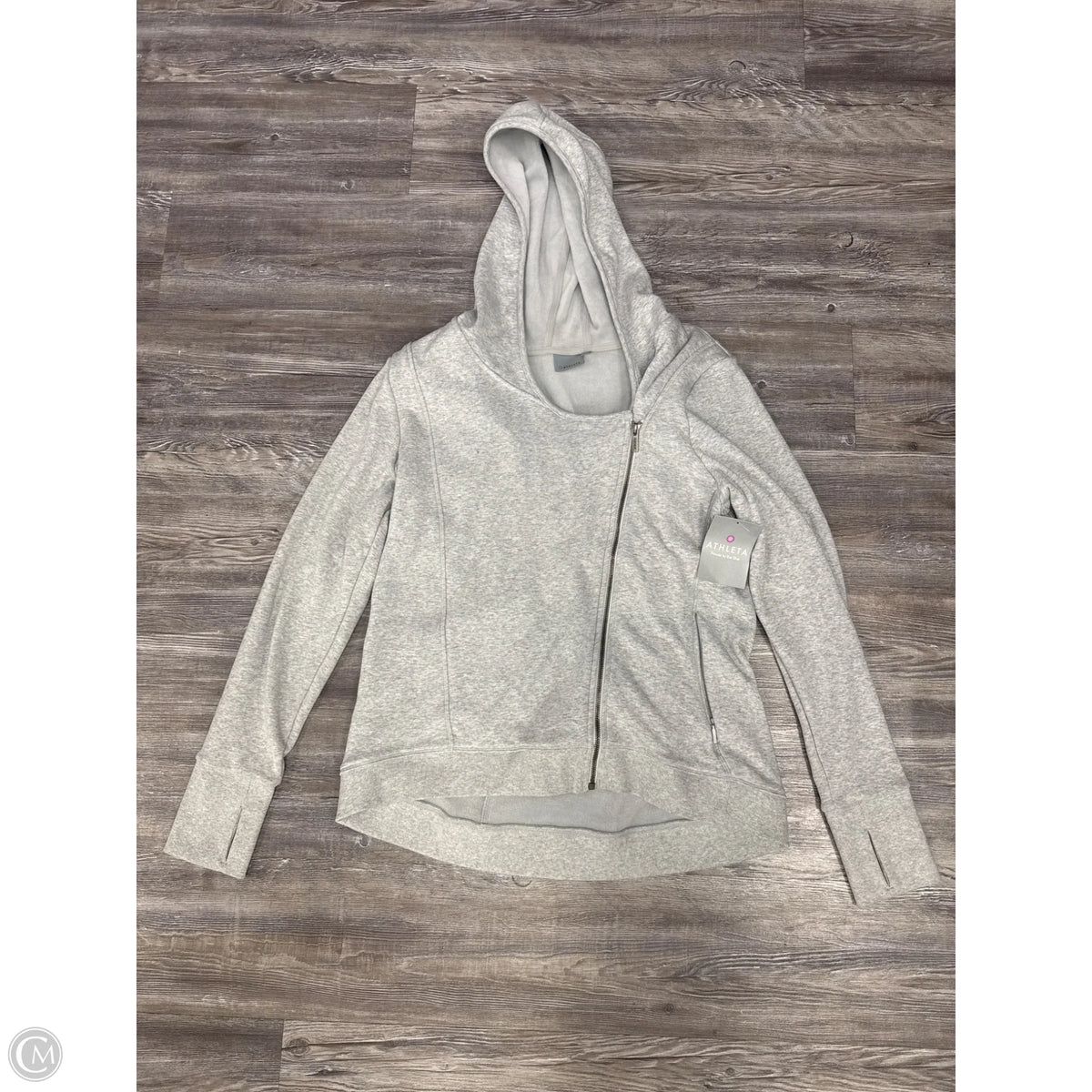 Athletic Jacket By Athleta In Grey, Size: Xl