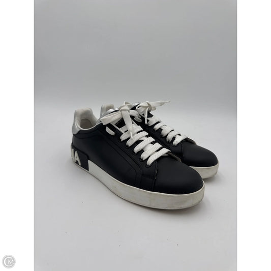 Shoes Luxury Designer By Dolce And Gabbana In Black, Size: 8