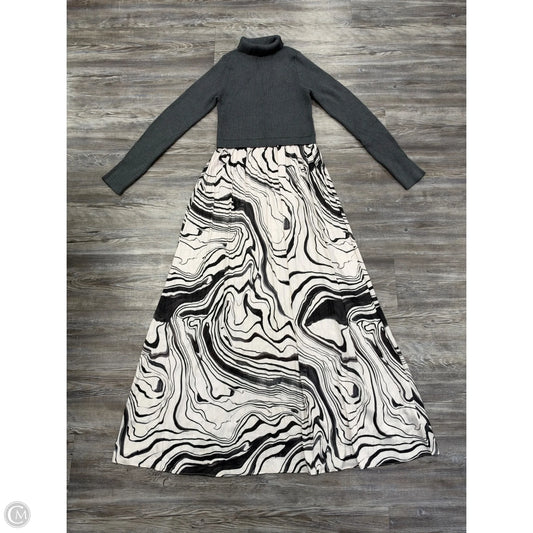 Dress Casual Maxi By Anthropologie In Grey, Size: M