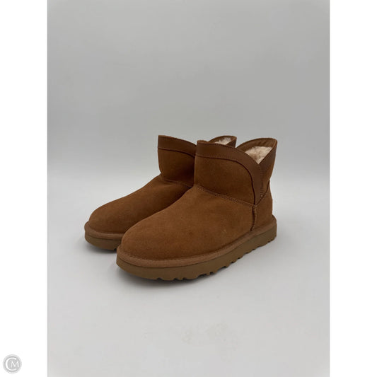 Boots Designer By Ugg In Brown, Size: 5