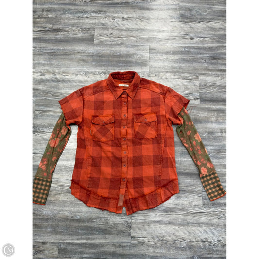 Top Long Sleeve By We The Free In Orange, Size: Xs