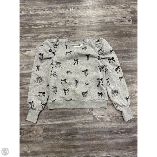 Sweatshirt Crewneck By Maeve In Grey, Size: S