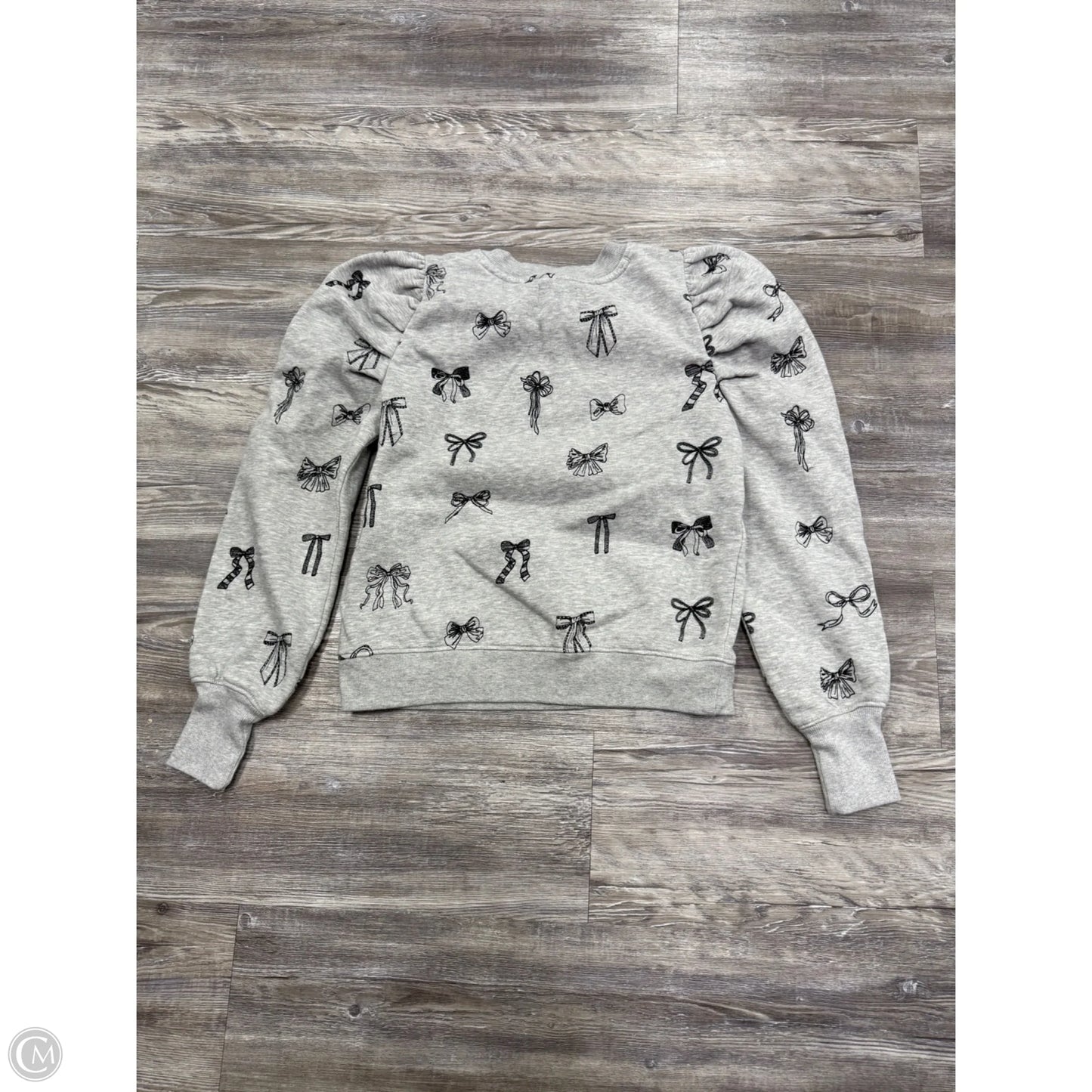 Sweatshirt Crewneck By Maeve In Grey, Size: S