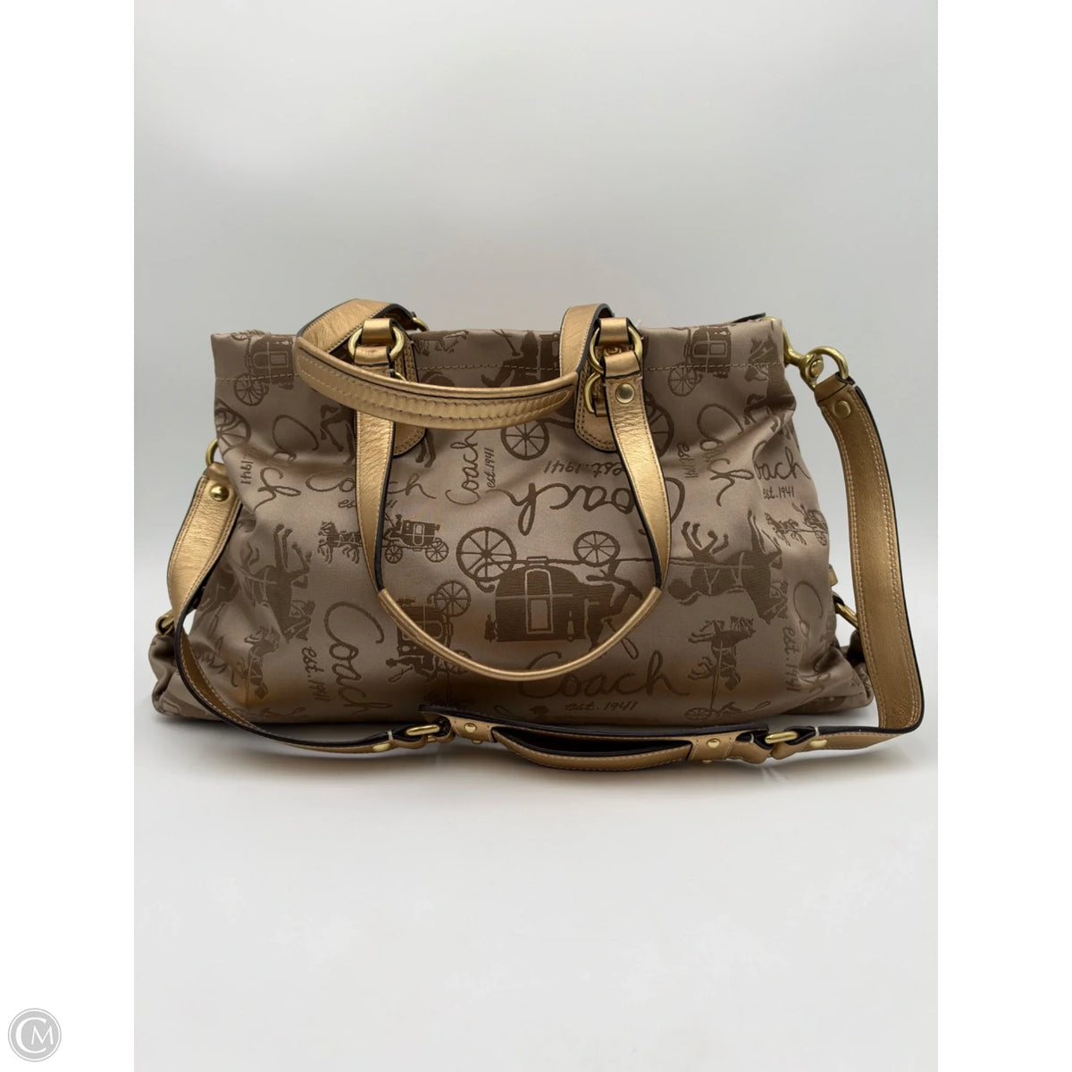 Handbag Designer By Coach, Size: Medium