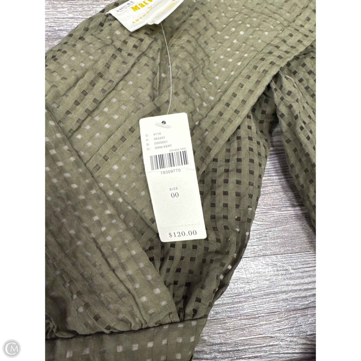 Top Long Sleeve By Maeve In Green, Size: 00