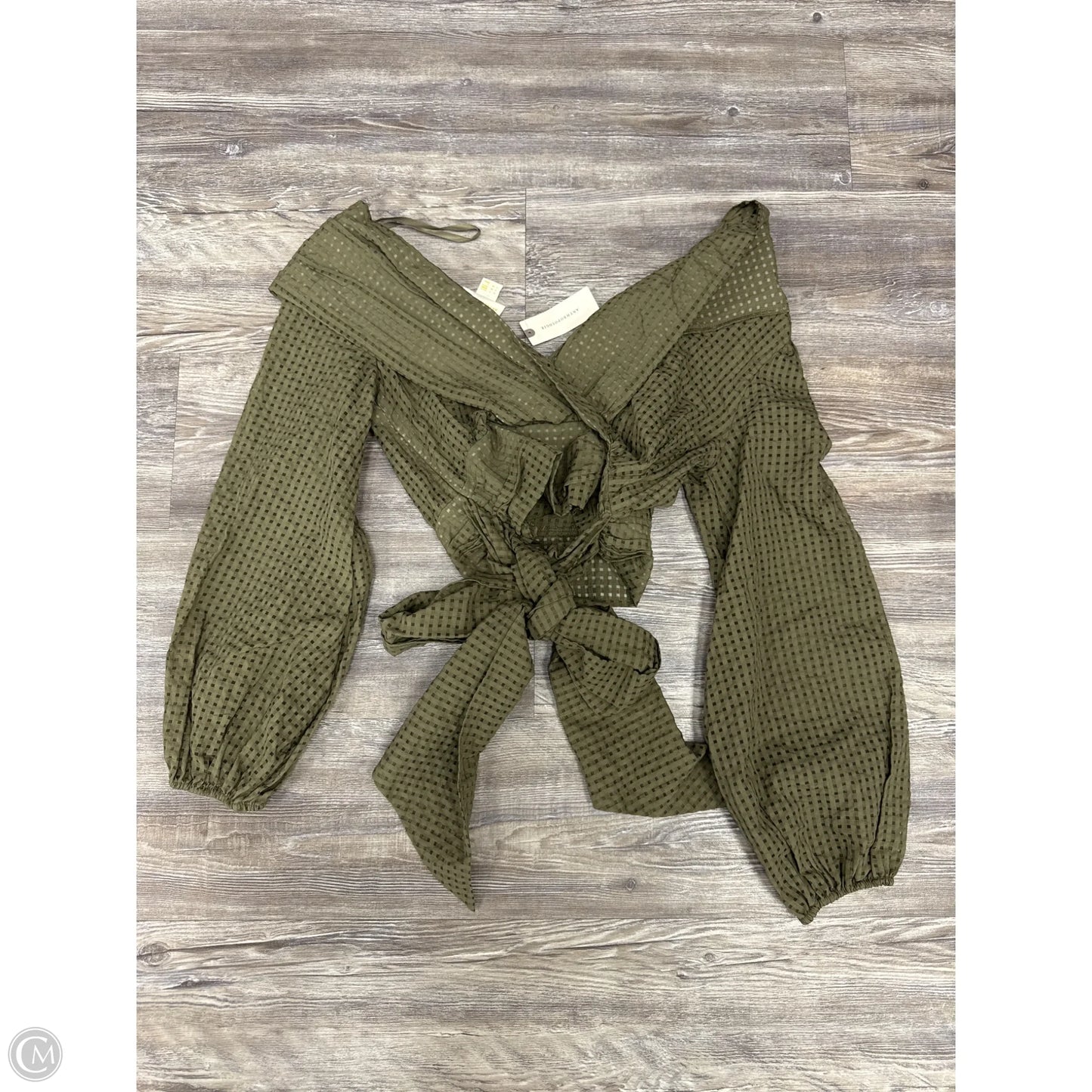 Top Long Sleeve By Maeve In Green, Size: 00