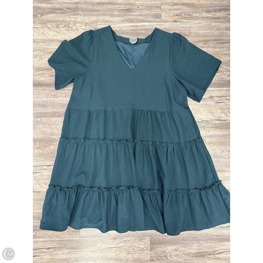Dress Casual Midi By Cmc In Blue, Size: 2x