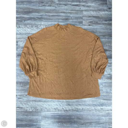 Sweater By Cmc In Tan, Size: 2x