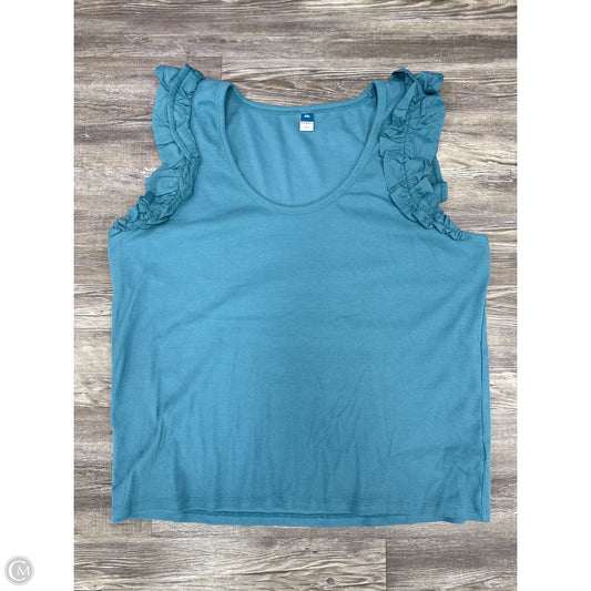 Top Sleeveless Basic By Old Navy In Blue, Size: Xxl