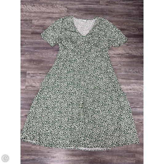 Dress Casual Midi By Ava & Viv In Floral Print, Size: 1x