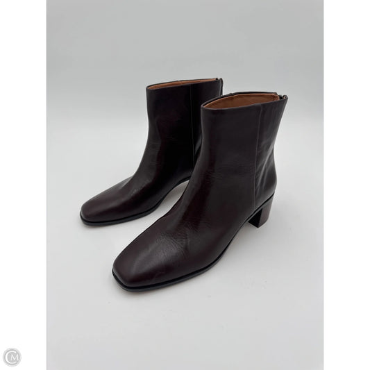 Boots Ankle Heels By Madewell In Brown, Size: 8.5