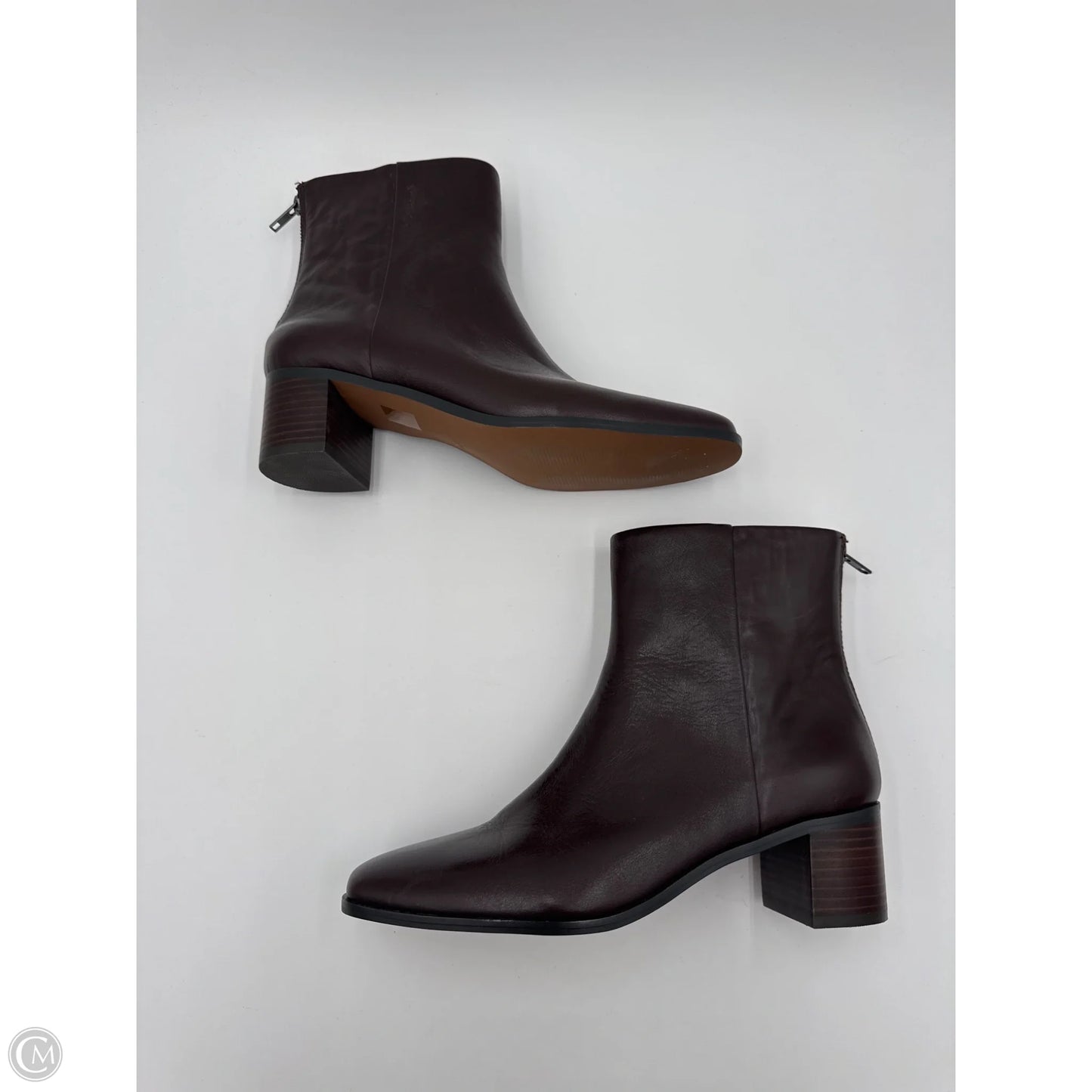 Boots Ankle Heels By Madewell In Brown, Size: 8.5