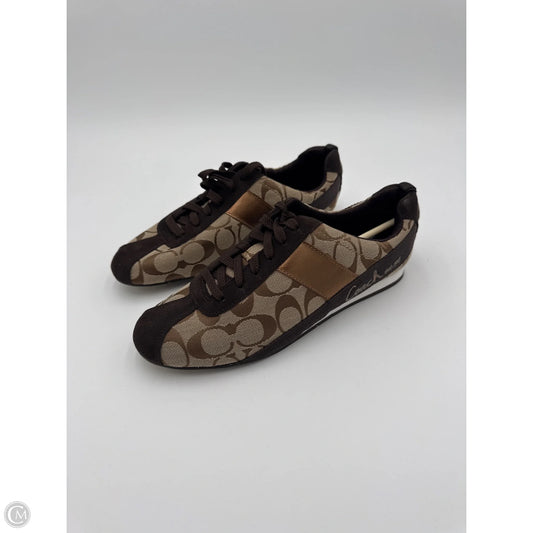 Shoes Designer By Coach In Brown, Size: 8.5
