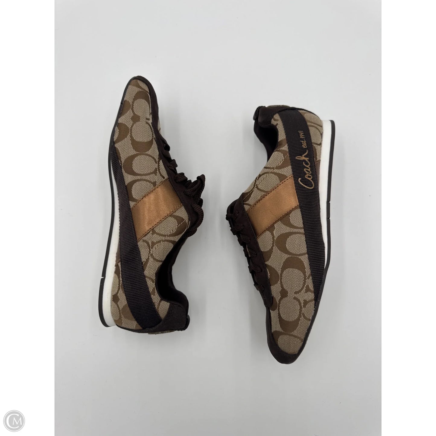 Shoes Designer By Coach In Brown, Size: 8.5