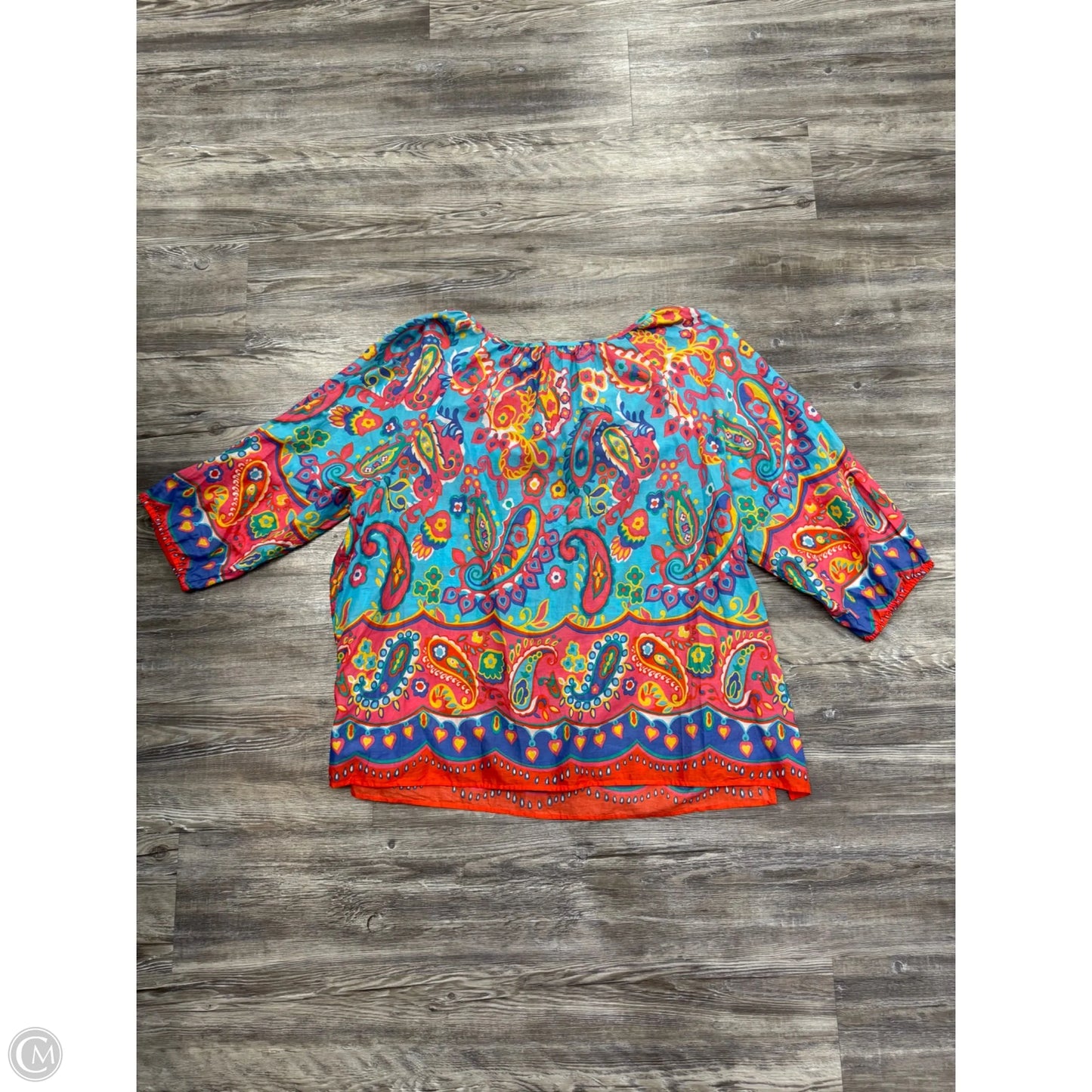 Top Long Sleeve By Talbots In Multi-colored, Size: 3x