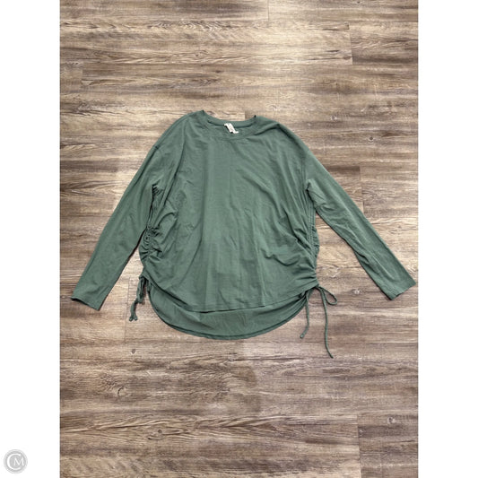 Athletic Top Long Sleeve Crewneck By Lululemon In Green, Size: 8