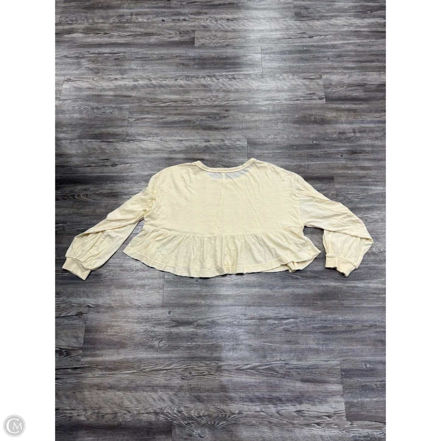 Top Long Sleeve By Pilcro In Cream, Size: M