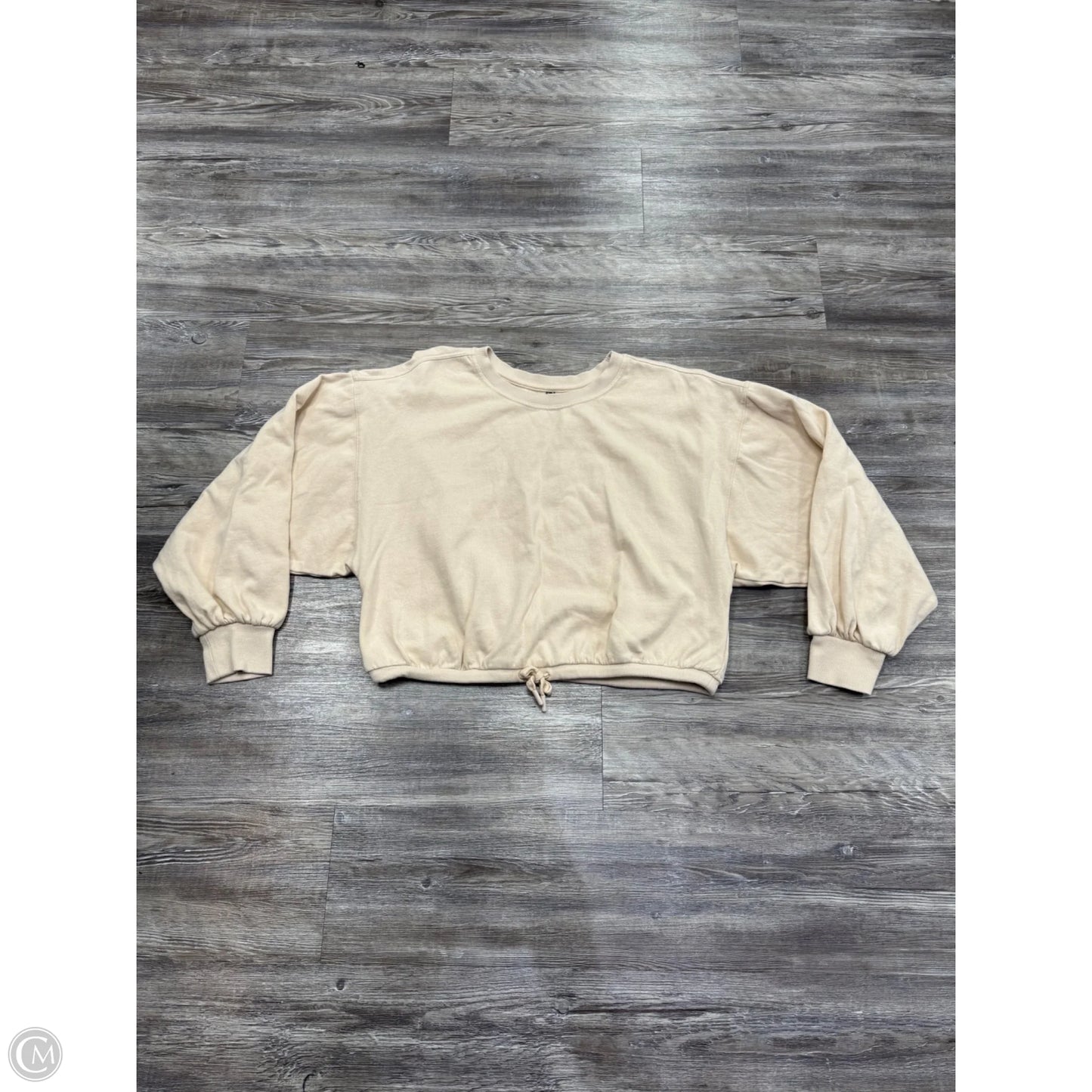 Sweatshirt Crewneck By Anthropologie In Cream, Size: M