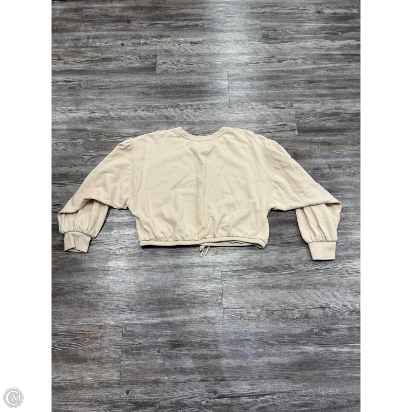 Sweatshirt Crewneck By Anthropologie In Cream, Size: M