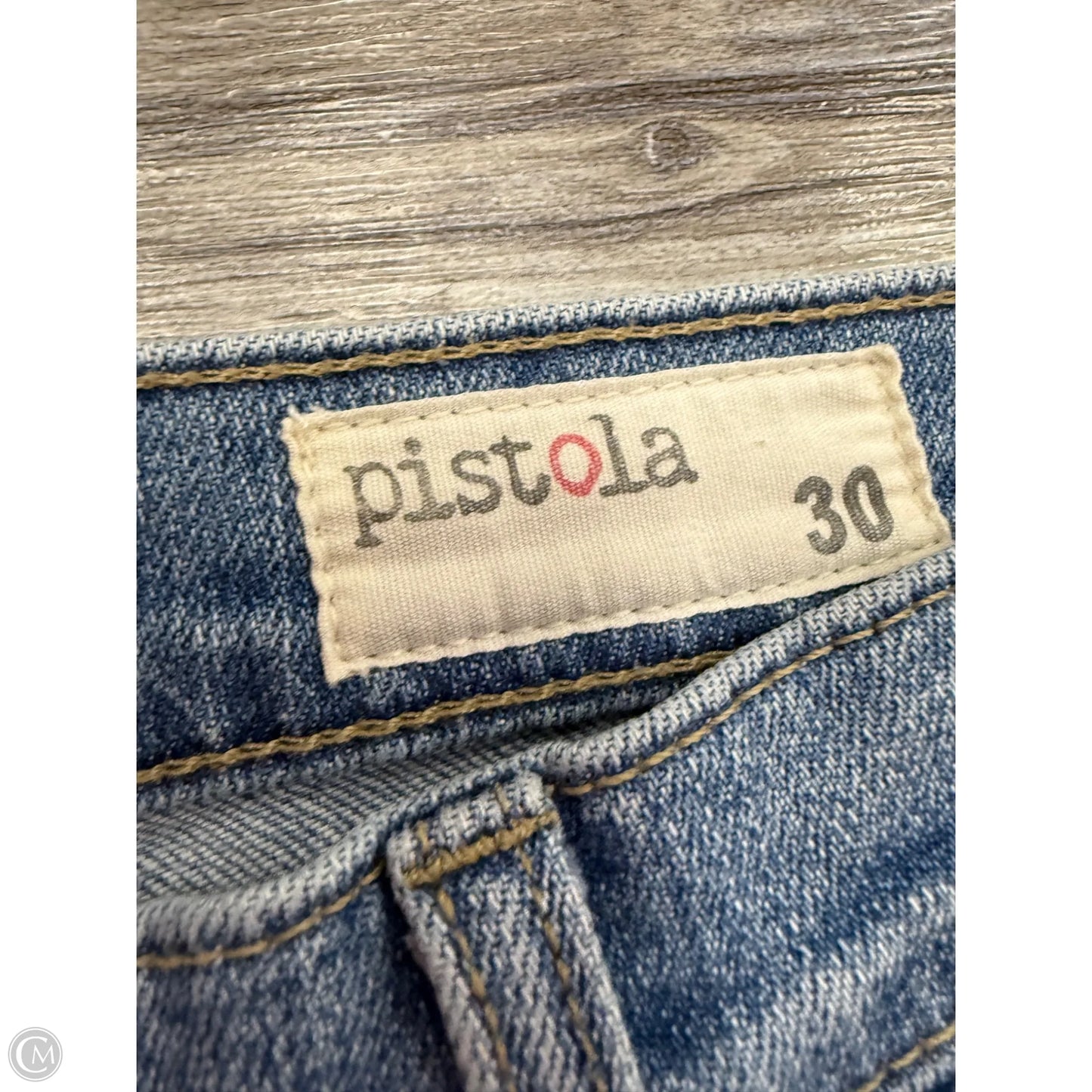 Jeans Straight By Pistola In Blue Denim, Size: 10