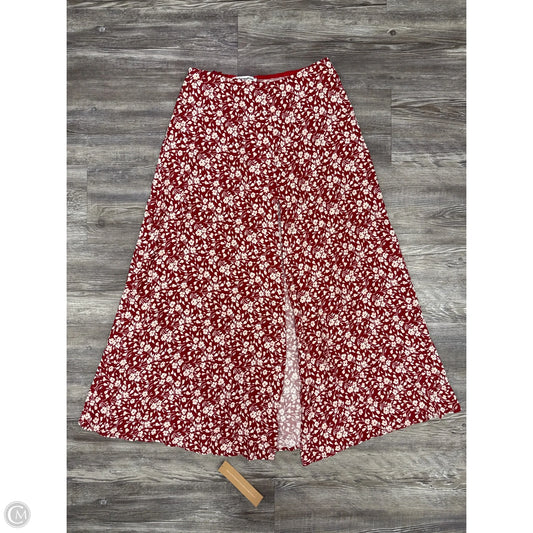 Skirt Midi By Reformation In Red & White, Size: 4