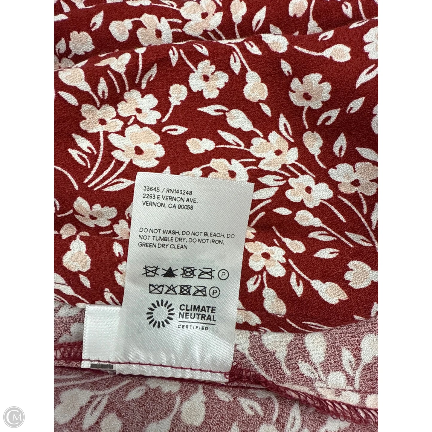 Skirt Midi By Reformation In Red & White, Size: 4