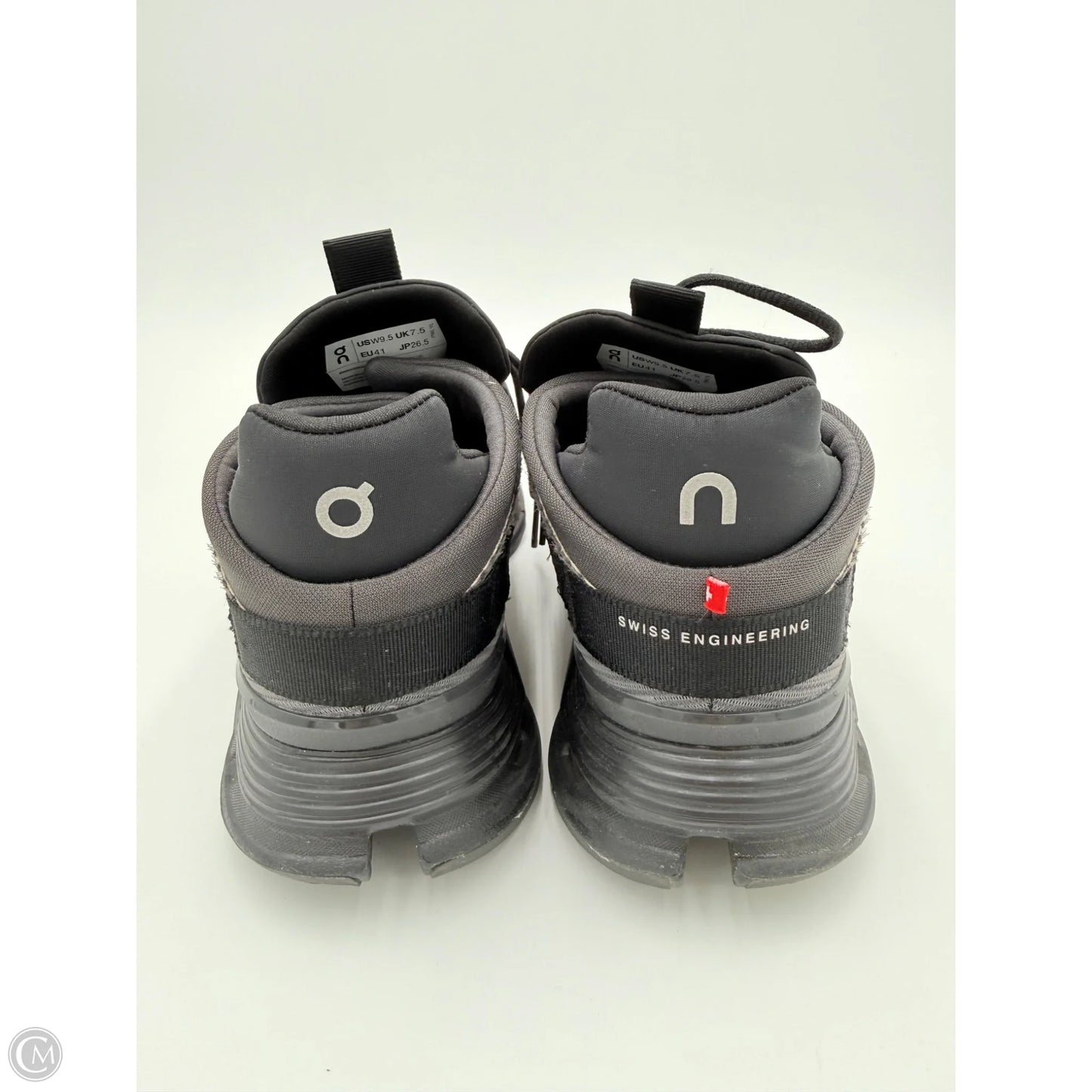 Shoes Athletic By On Cloud In Black & Grey, Size: 9.5