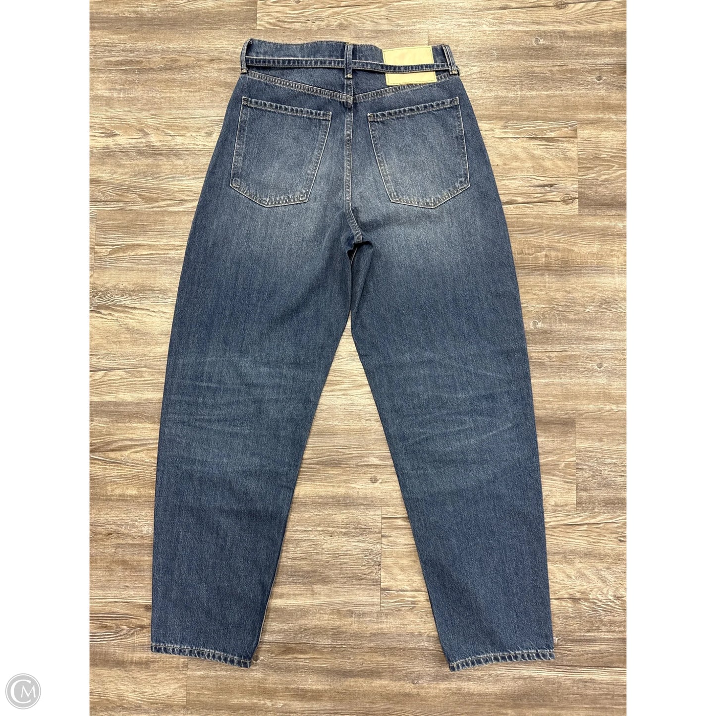 Jeans Wide Leg By Banana Republic In Blue Denim, Size: 8l
