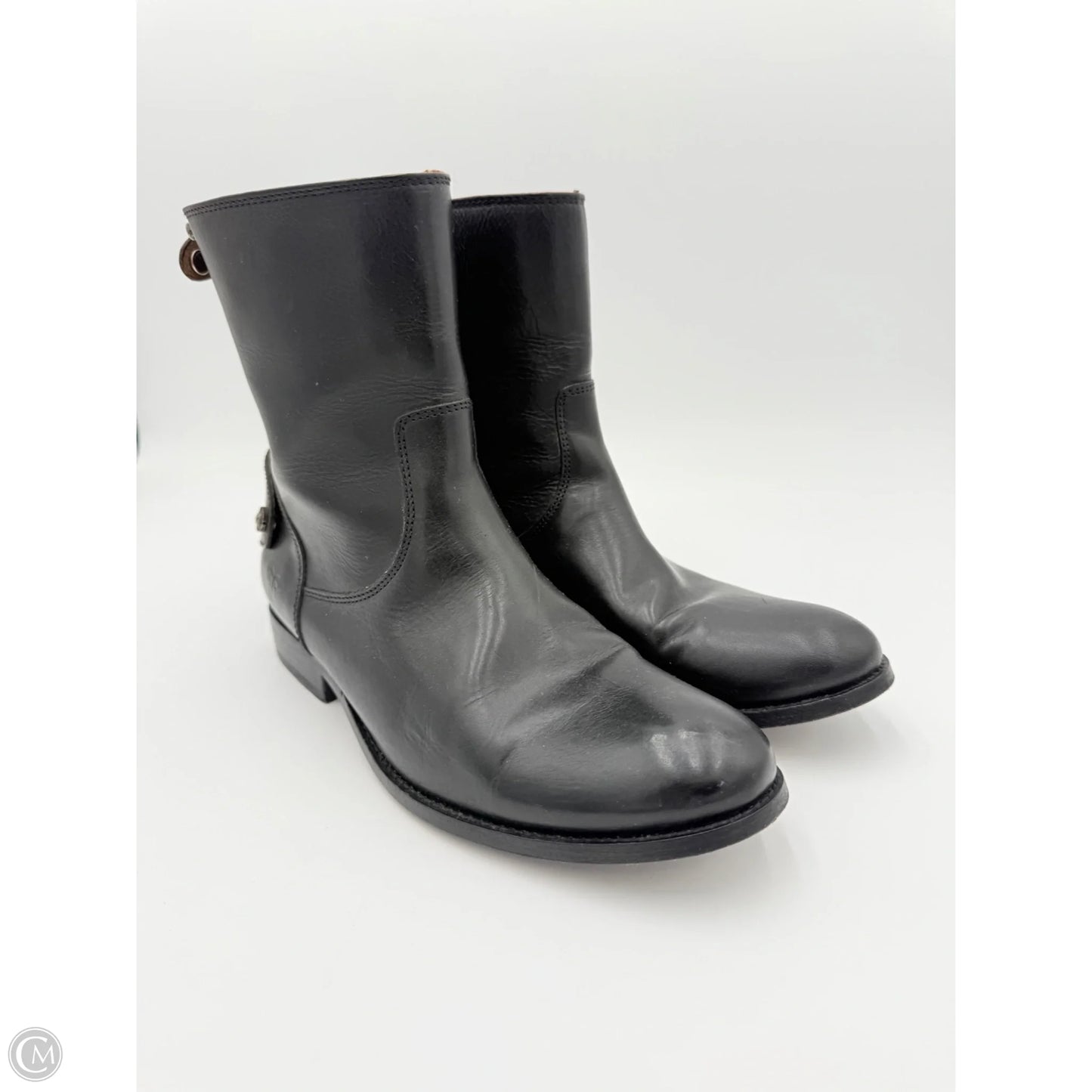 Boots Designer By Frye In Black, Size: 9.5