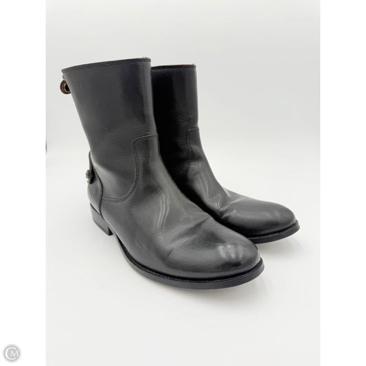 Boots Designer By Frye In Black, Size: 9.5